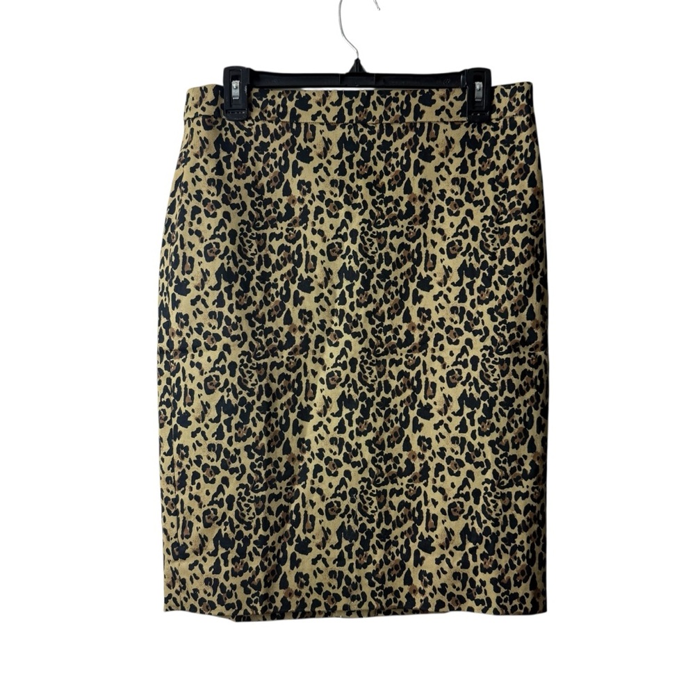J Crew No 2 Animal Print Pencil Skirt NWT Career Office Work